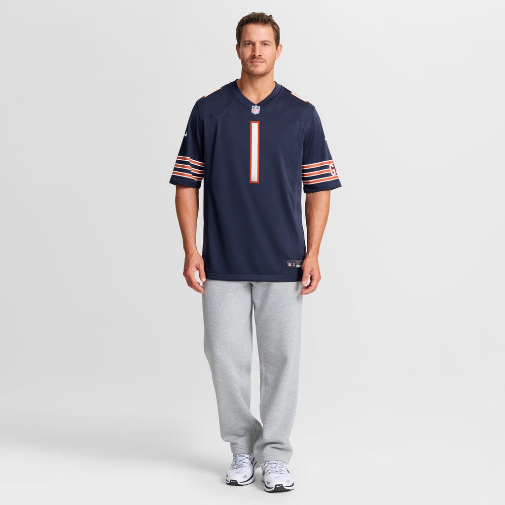 Chicago Bears Jaylon Johnson Nike Navy Game Jersey