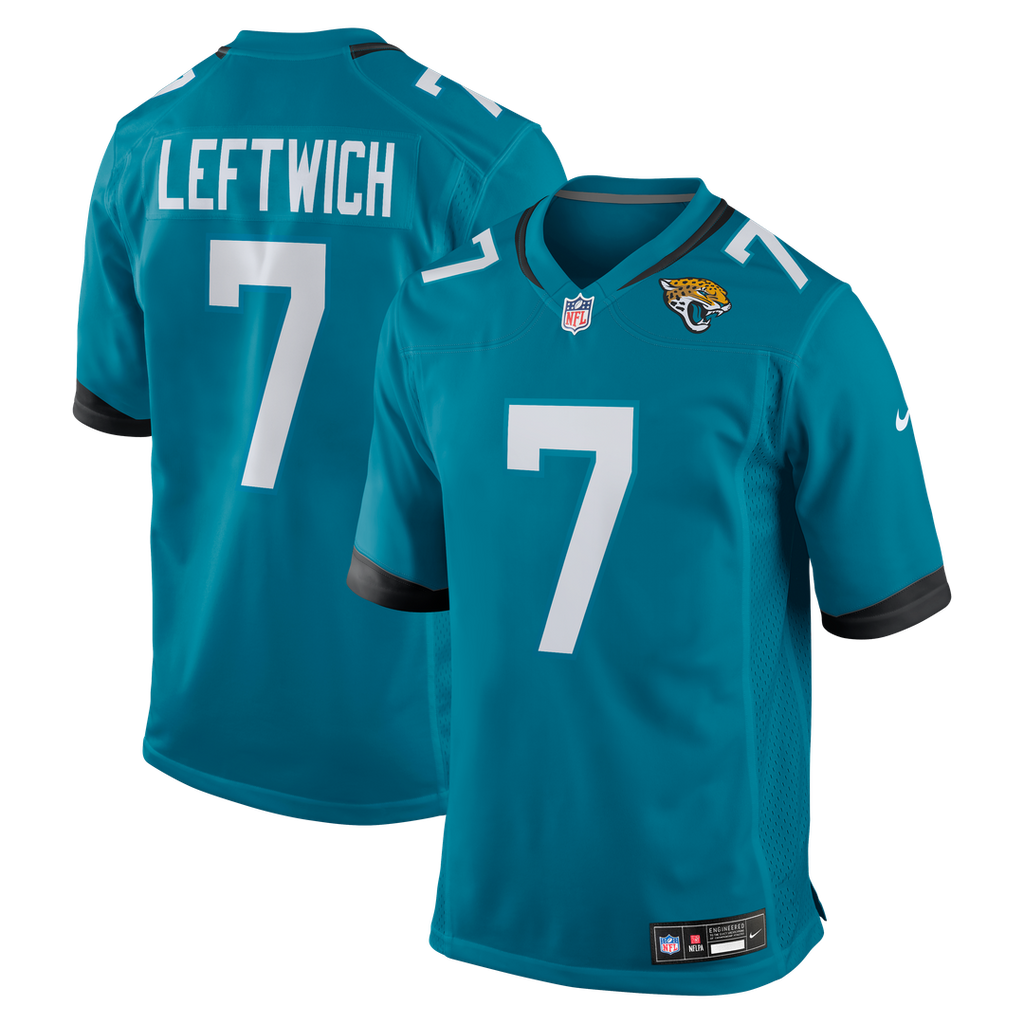 Jacksonville Jaguars Byron Leftwich Nike Teal Retired Player Game Jersey