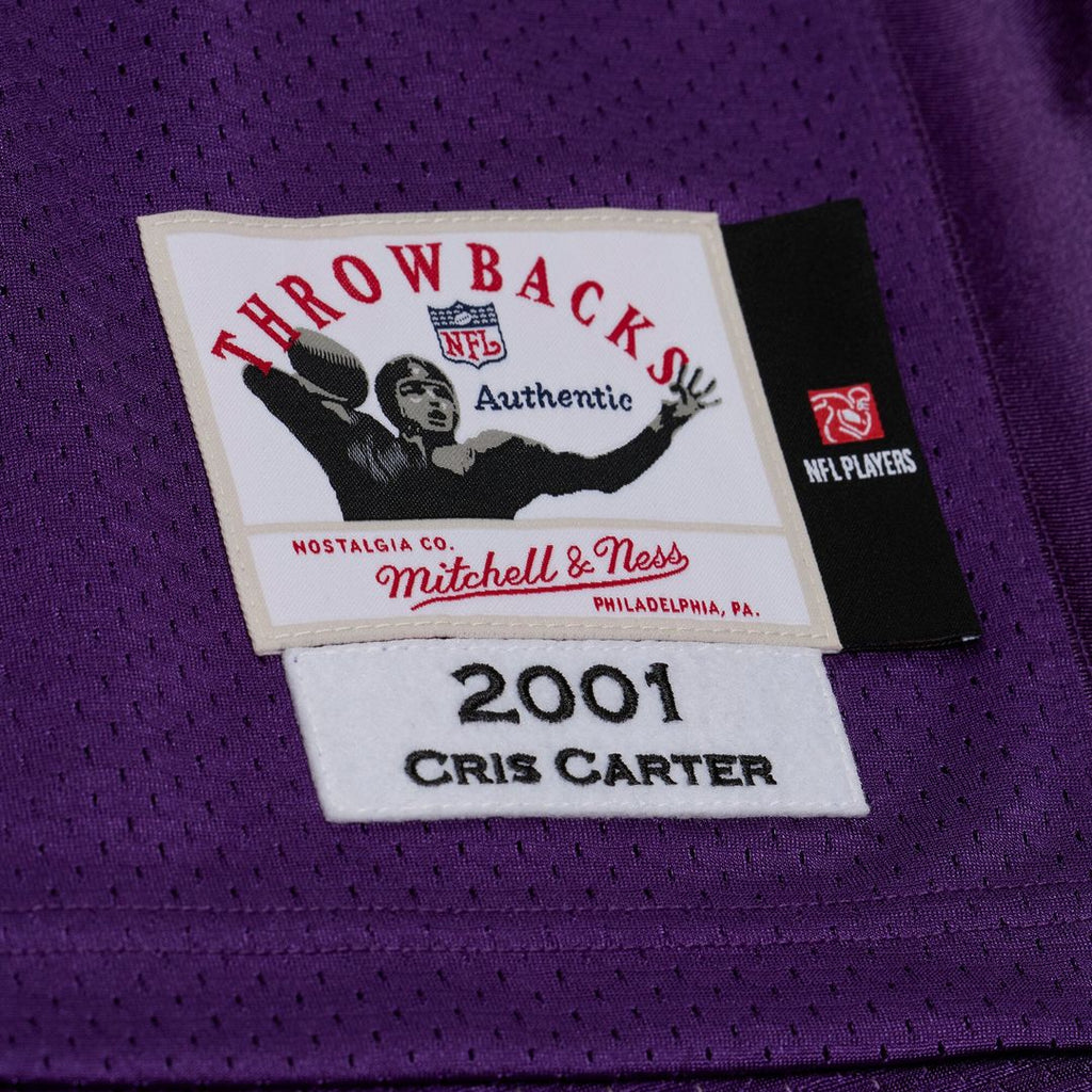 Minnesota Vikings Cris Carter Mitchell & Ness Purple 2001 Authentic Throwback Jersey