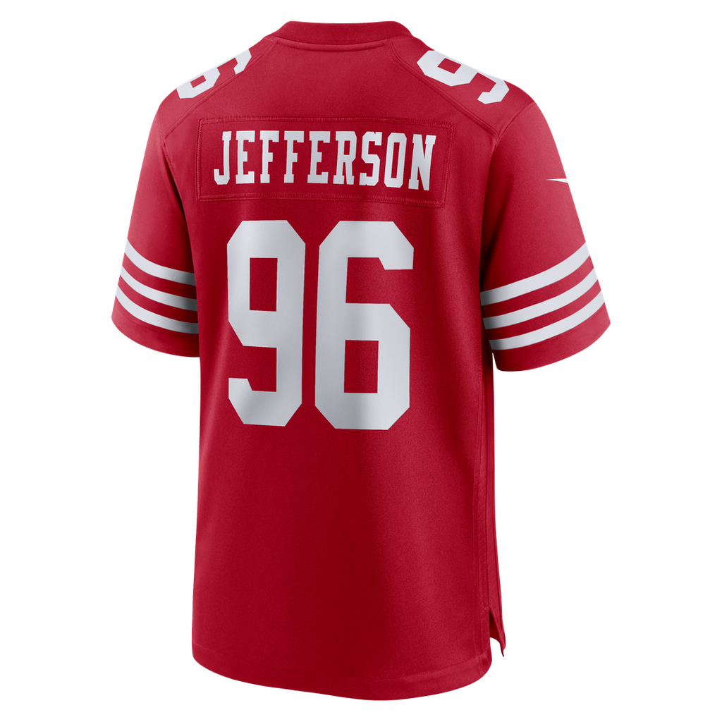 San Francisco 49ers Jordan Jefferson Nike Scarlet Team Game Jersey