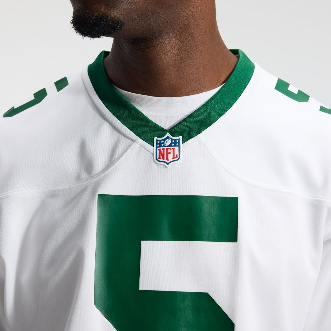 New York Jets Garrett Wilson Nike Legacy White Game Jersey