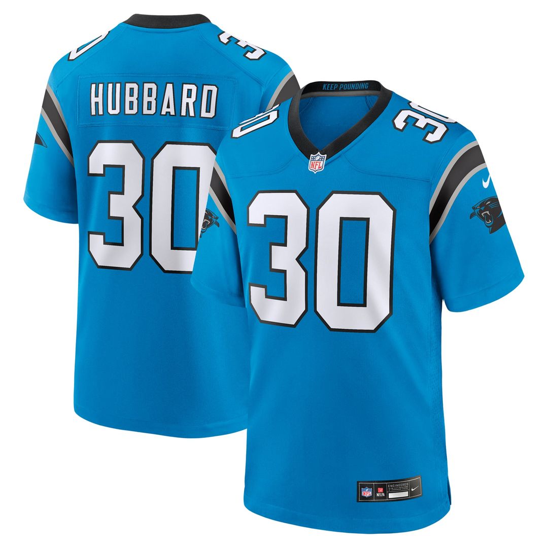 Carolina Panthers Chuba Hubbard Nike Black Team Game Jersey