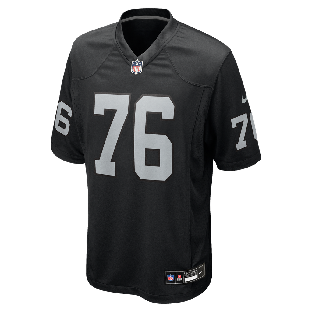 Las Vegas Raiders Caleb Rogers Nike Black Team Game Jersey