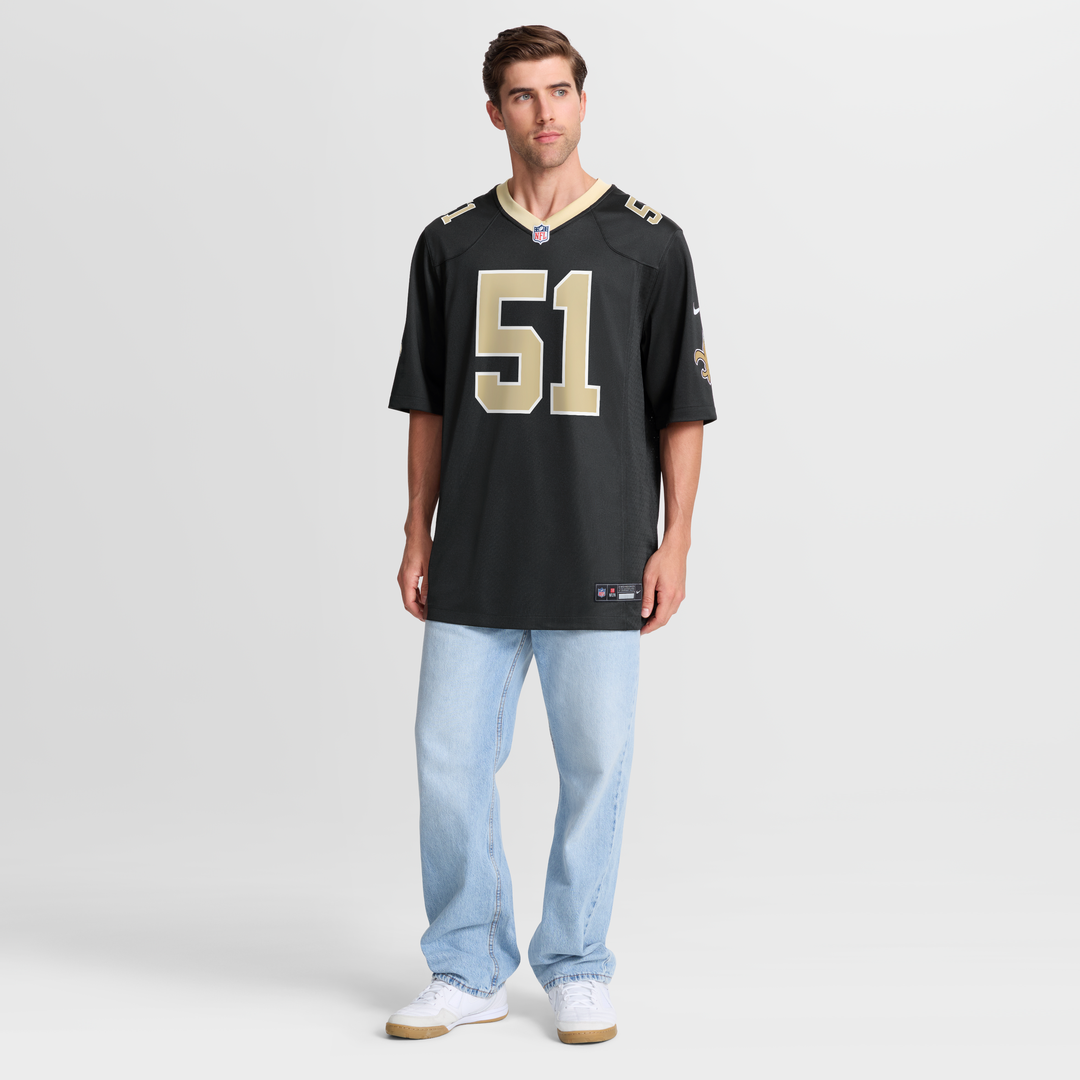 New Orleans Saints Jonathan Vilma Nike Black Game Retired Player Jersey