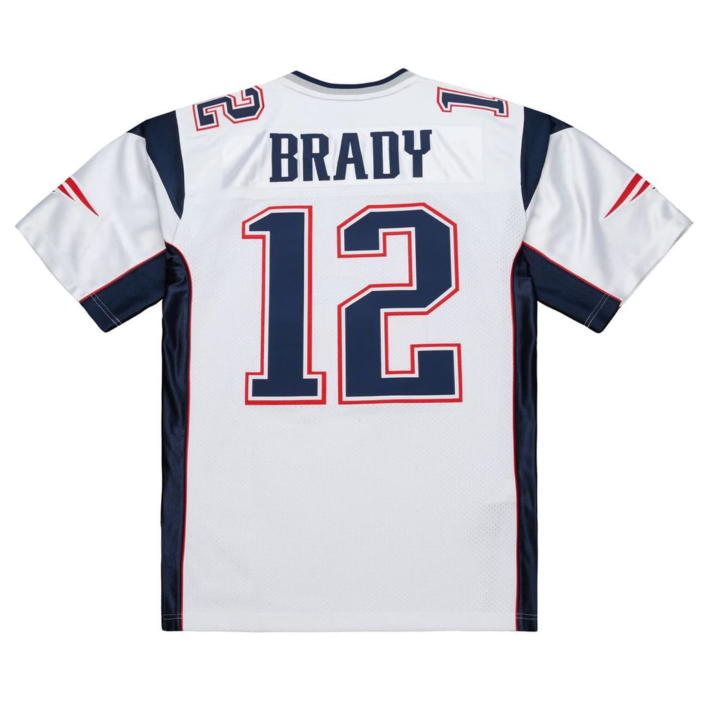 New England Patriots Tom Brady Mitchell & Ness White 2000 Big & Tall Legacy Replica Jersey