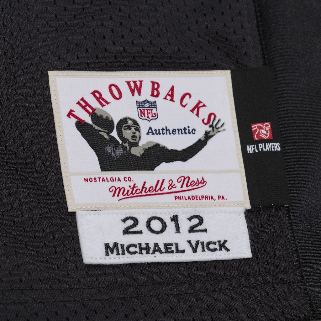 Philadelphia Eagles Michael Vick Mitchell & Ness Black 2012 Authentic Throwback Jersey