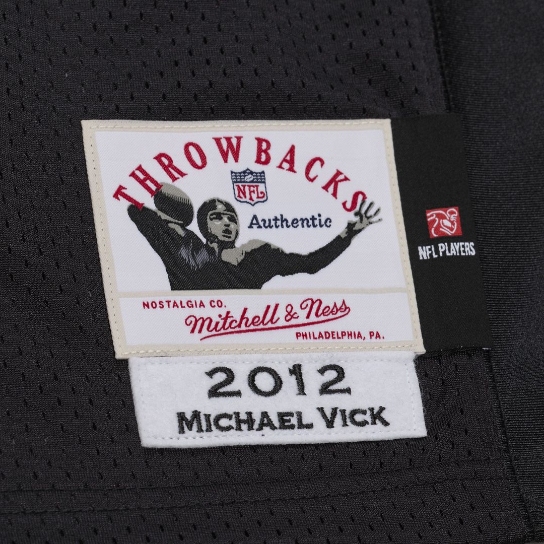 Philadelphia Eagles Michael Vick Mitchell & Ness Black 2012 Authentic Throwback Jersey