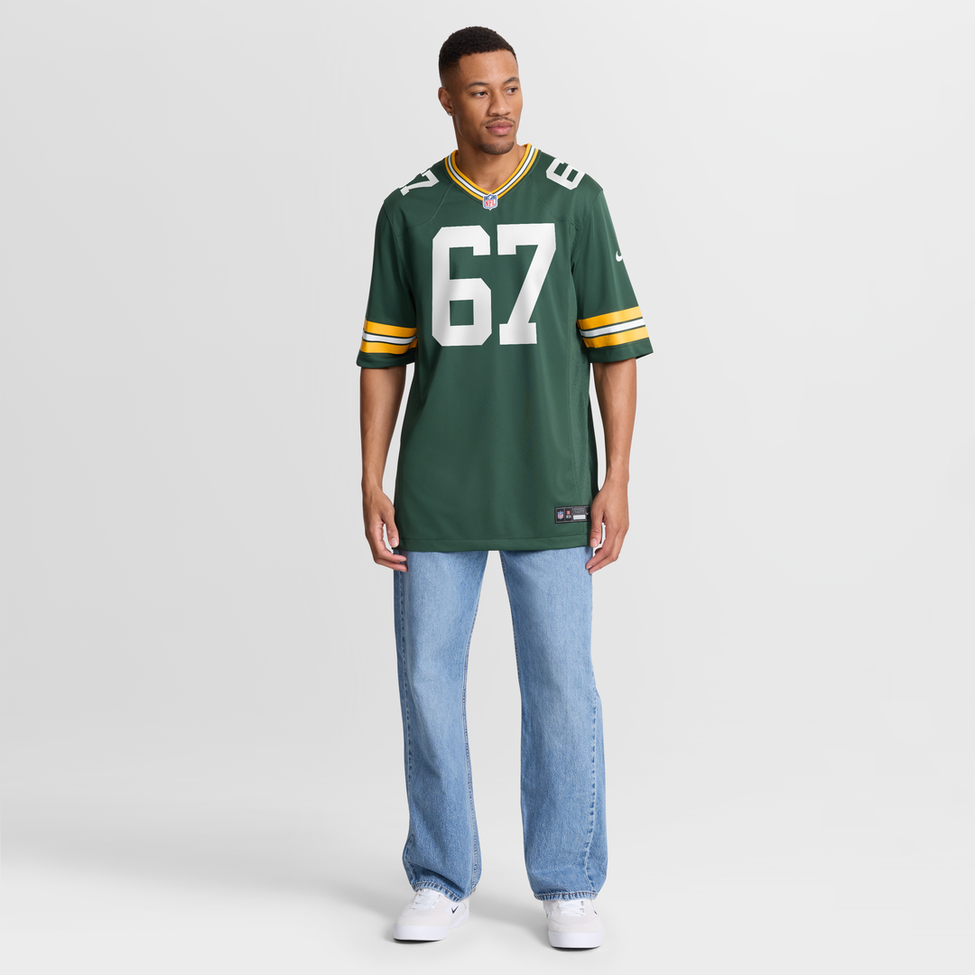 Green Bay Packers Donovan Jennings Nike Green Team Game Jersey