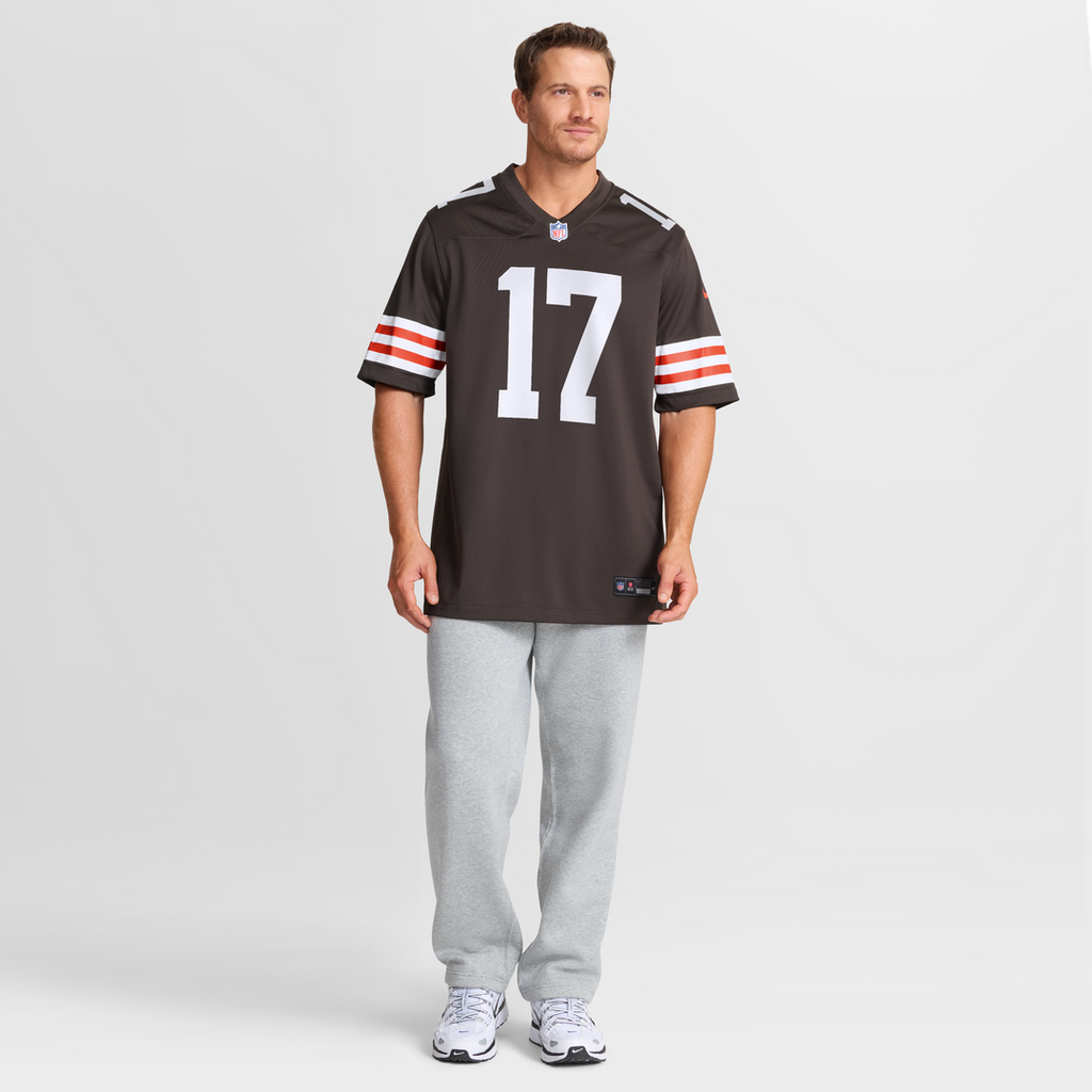 Cleveland Browns Jerome Baker Nike Brown Team Game Jersey