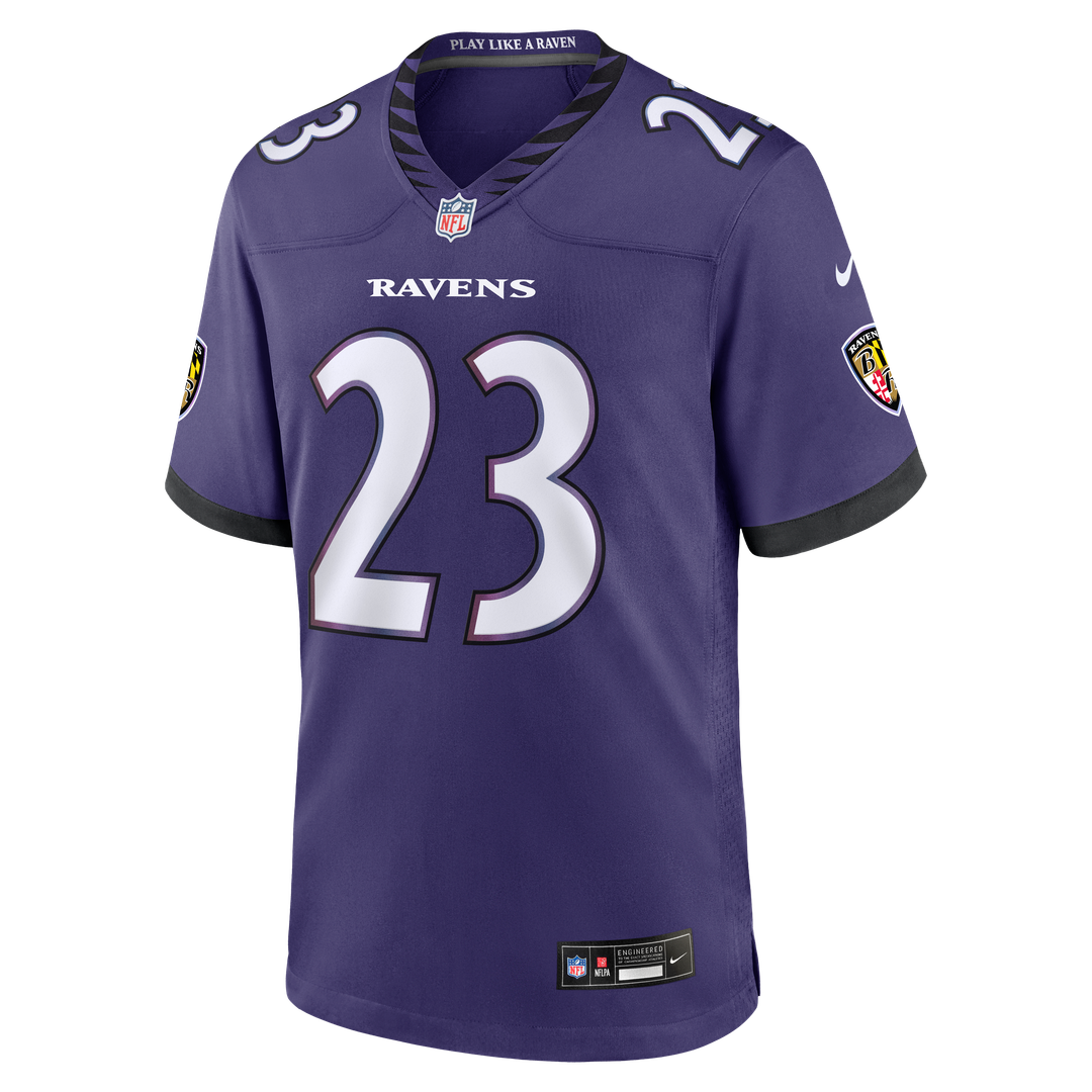 Baltimore Ravens Adam Randall Nike Purple Team Game Jersey