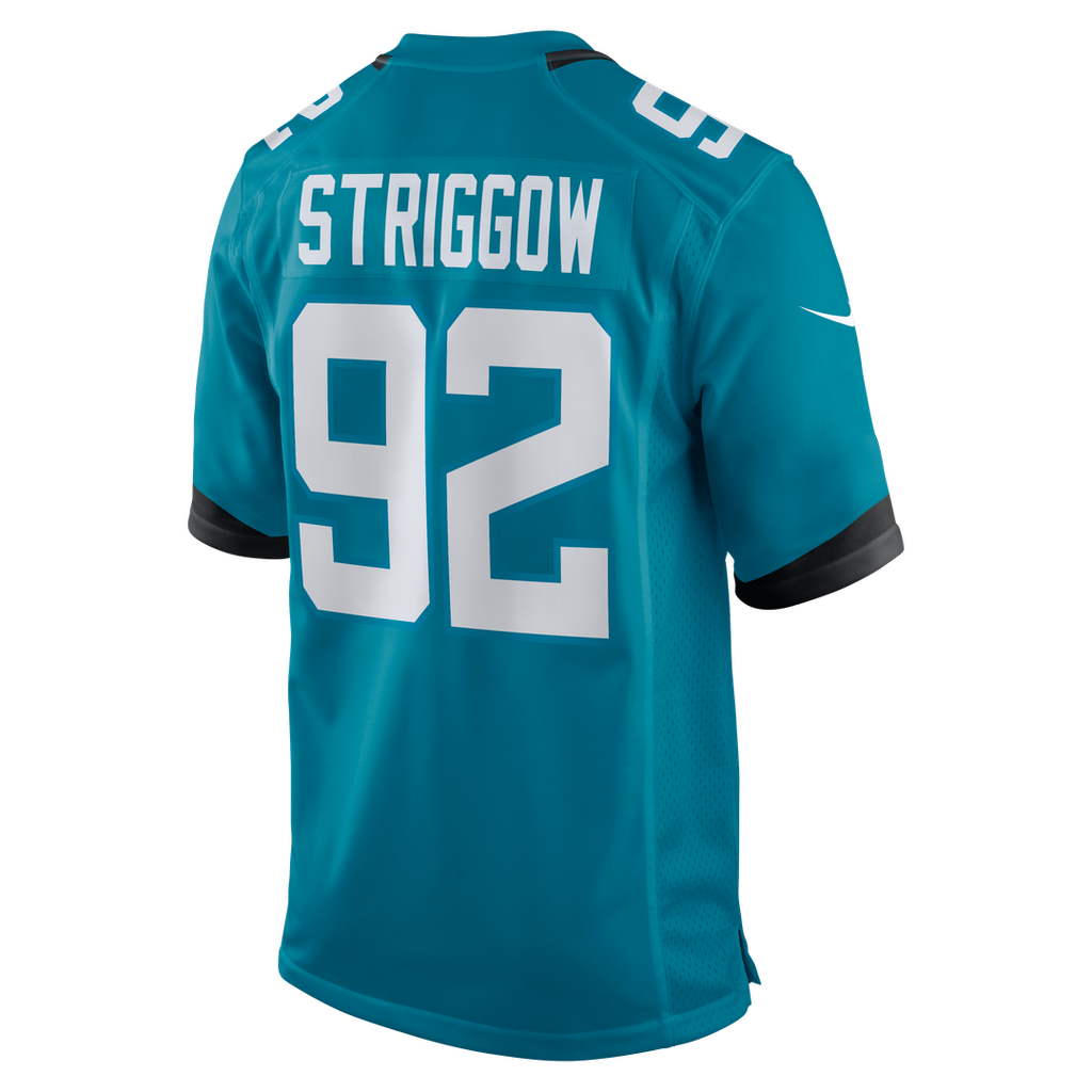 Jacksonville Jaguars Danny Striggow Nike Teal Team Game Jersey