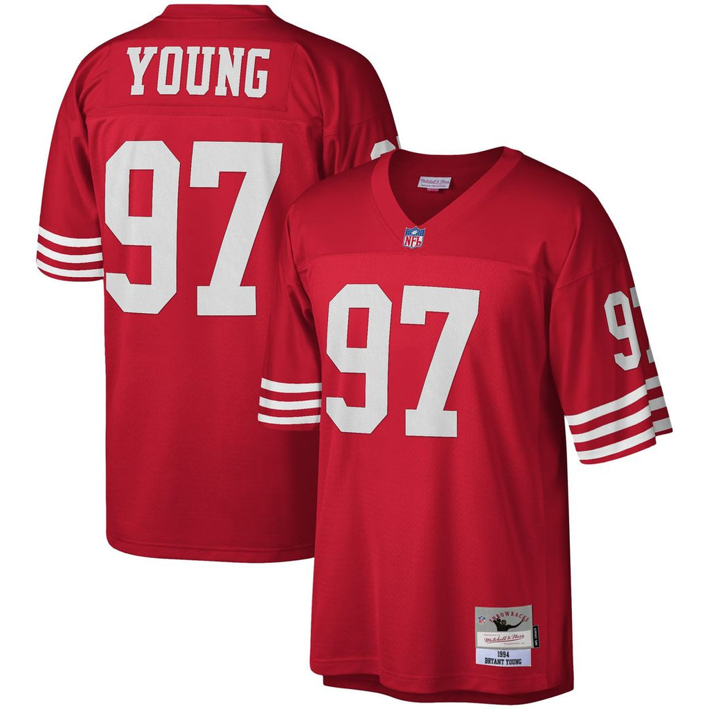 San Francisco 49ers Bryant Young Mitchell & Ness Scarlet Legacy Replica Jersey