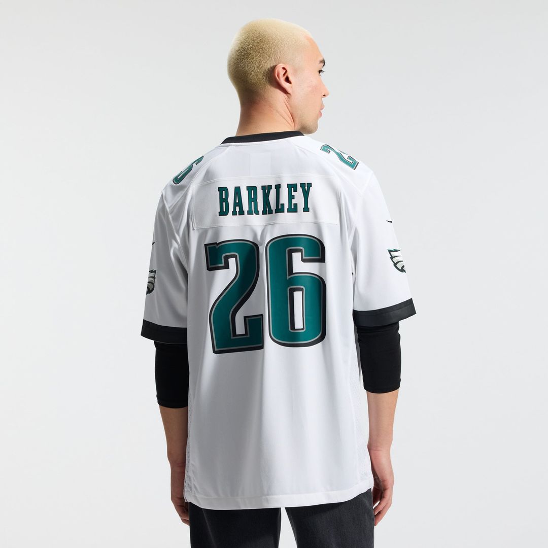 Philadelphia Eagles Saquon Barkley Nike Black Alternate Game Jersey