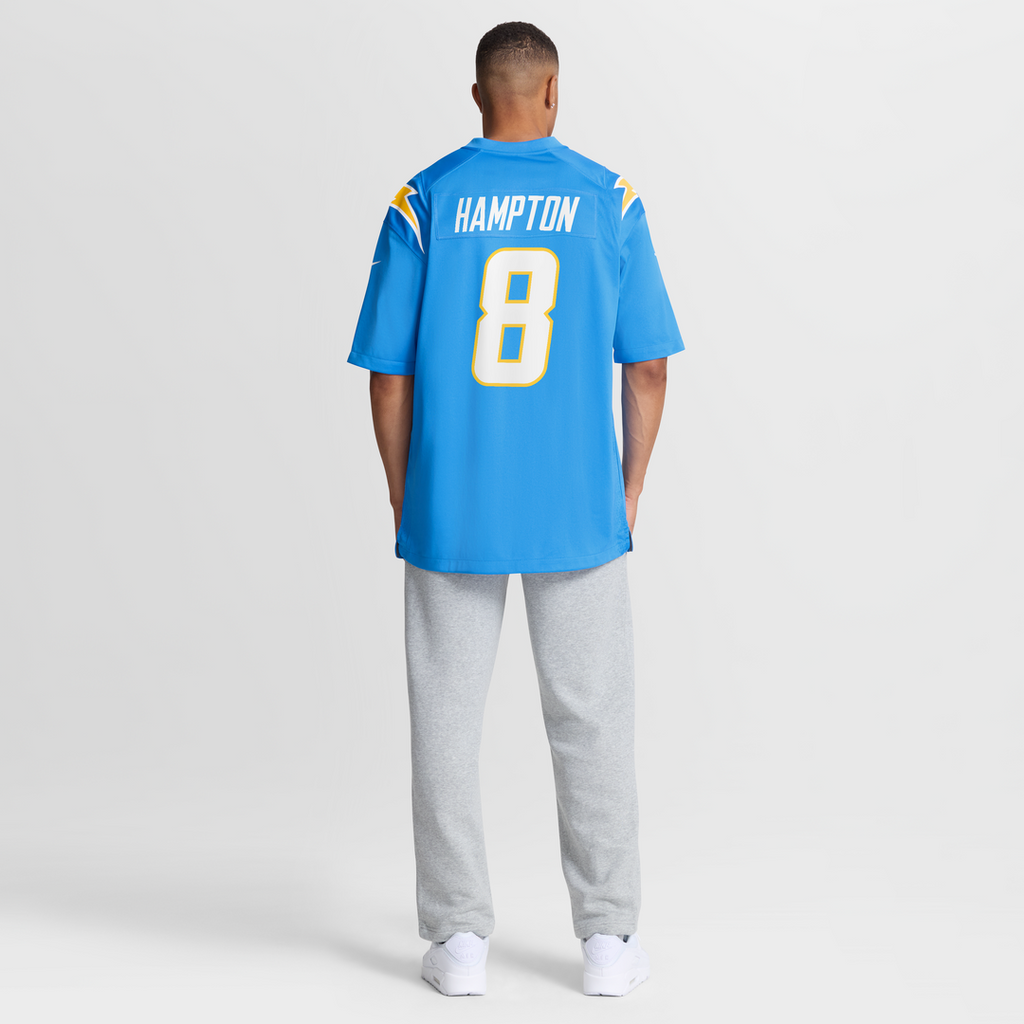 Los Angeles Chargers Omarion Hampton Nike Navy Alternate Super Chargers Game Player Jersey