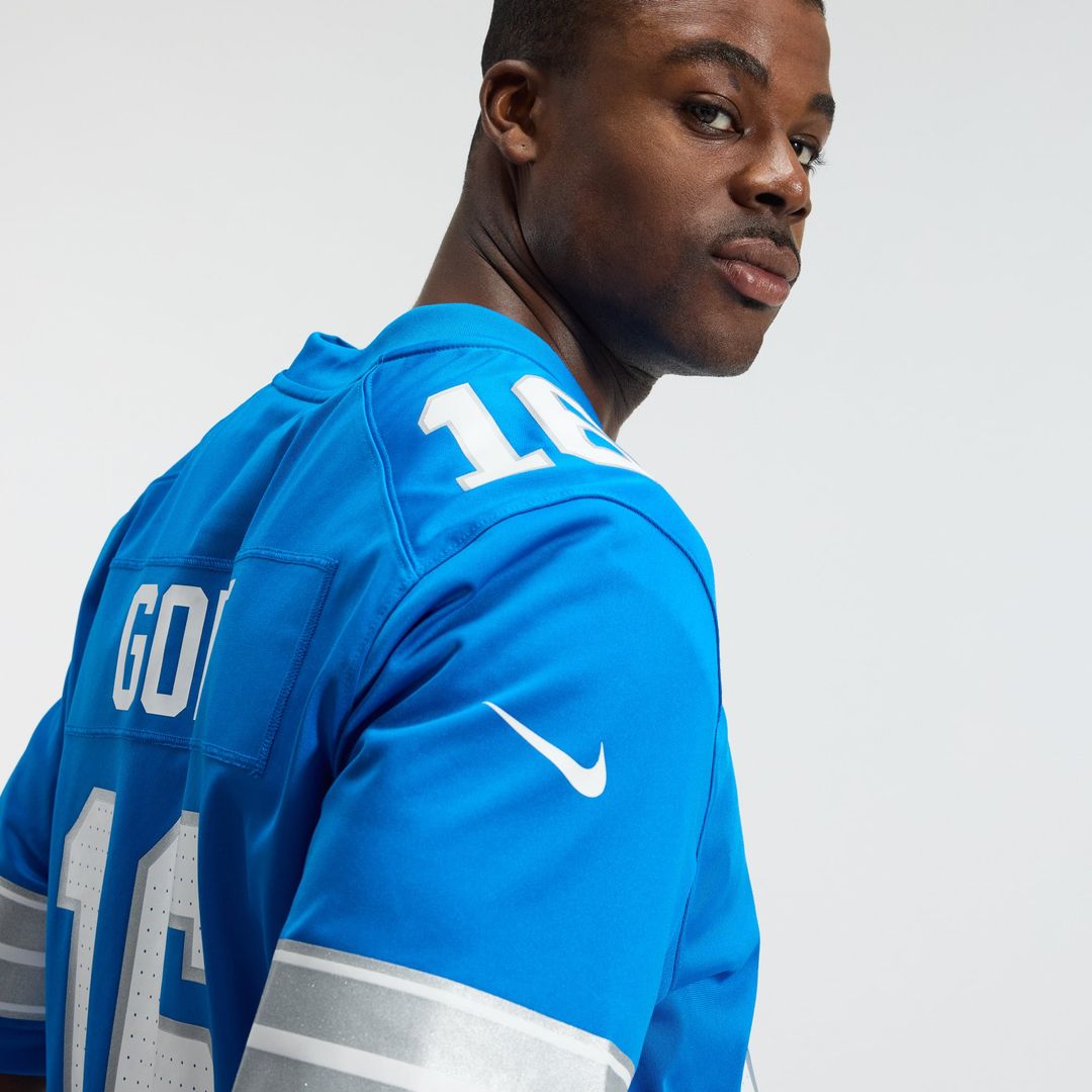 Detroit Lions Jared Goff Nike White Game Jersey