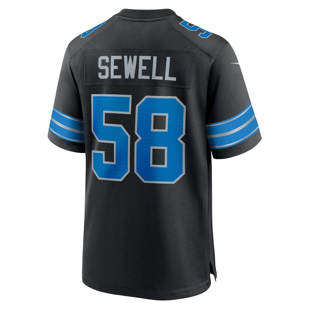 Detroit Lions Penei Sewell Nike Blue Game Jersey