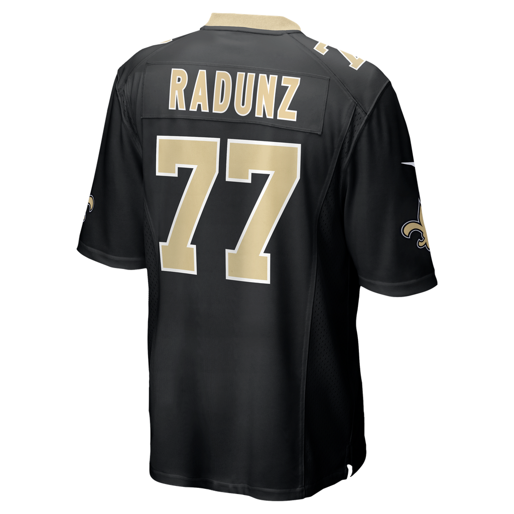 New Orleans Saints Dillon Radunz Nike Black Team Game Jersey