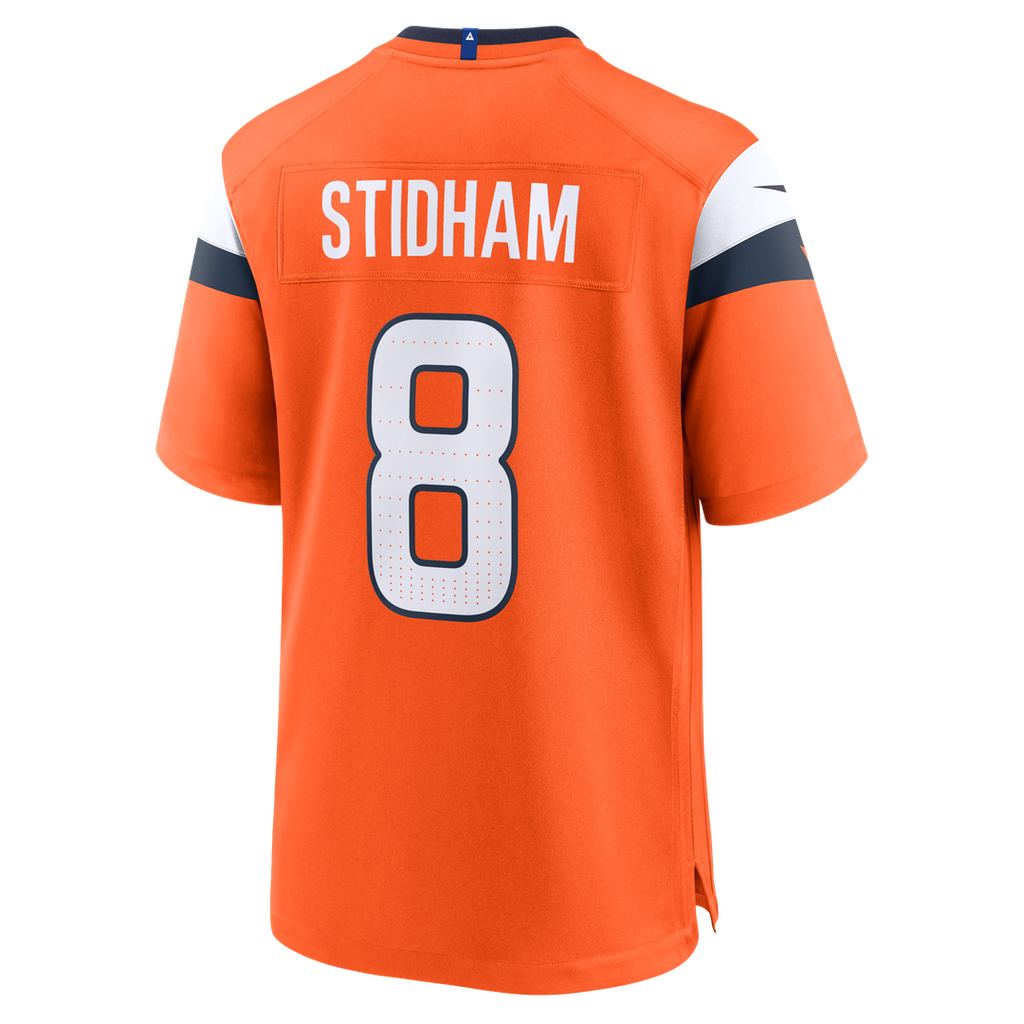 Denver Broncos Jarrett Stidham Nike Orange Team Game Jersey