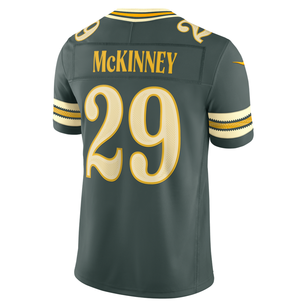 Green Bay Packers Xavier McKinney Nike Green 2026 Rivalries Collection Stitched Limited Jersey