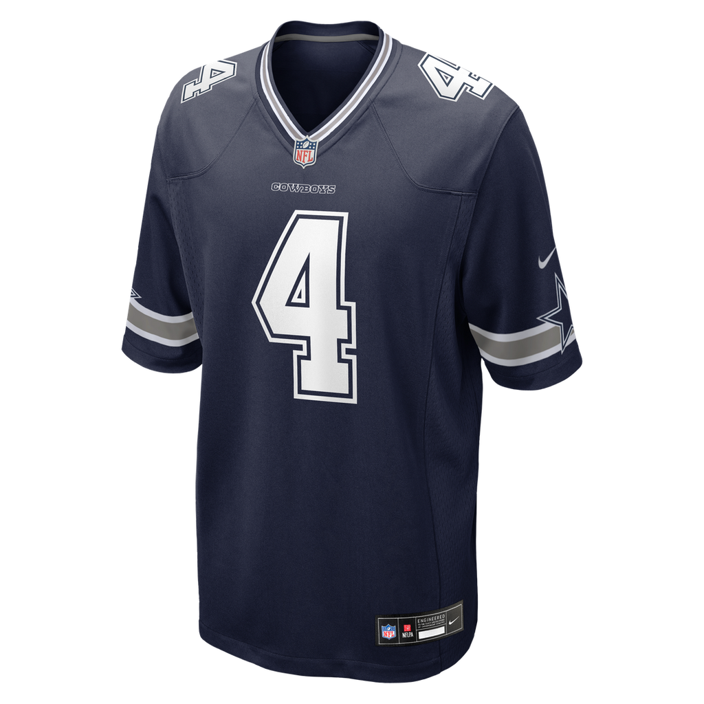 Dallas Cowboys Dak Prescott Nike White Game Team Jersey