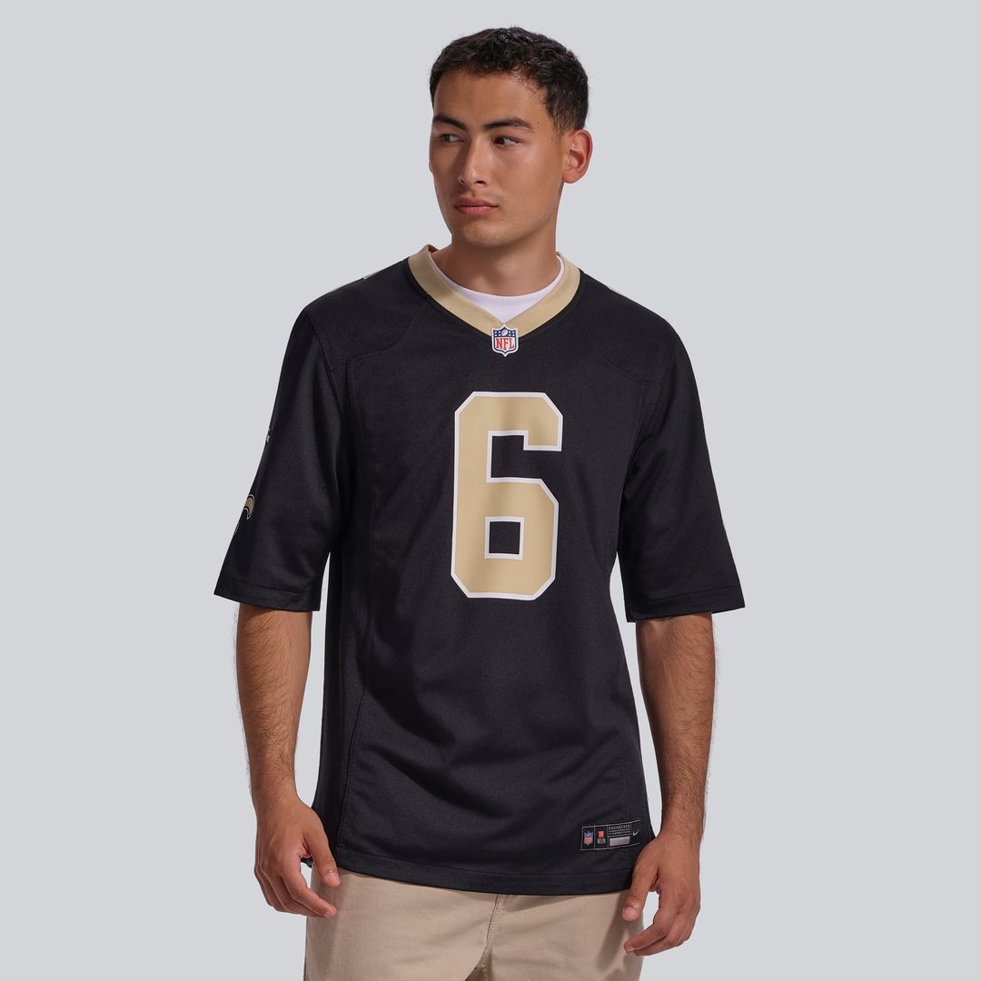 New Orleans Saints Tyler Shough Nike Gold Alternate Game Player Jersey