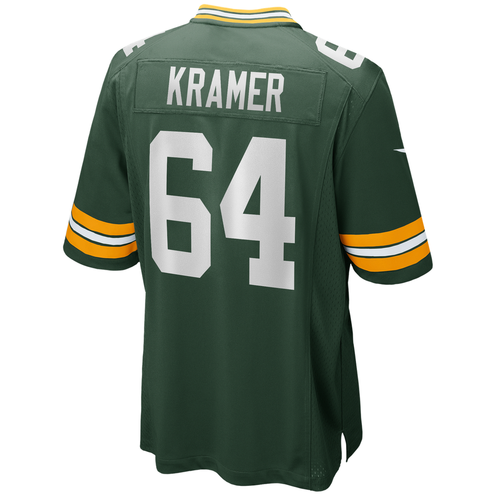 Green Bay Packers Jerry Kramer Nike Green Game Retired Player Jersey