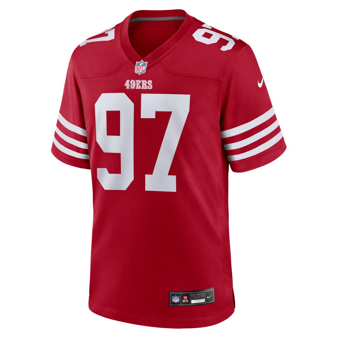 San Francisco 49ers Nick Bosa Nike White Player Game Jersey