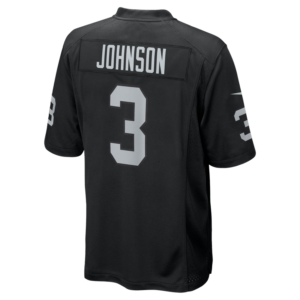 Las Vegas Raiders Taron Johnson Nike Black Team Game Jersey