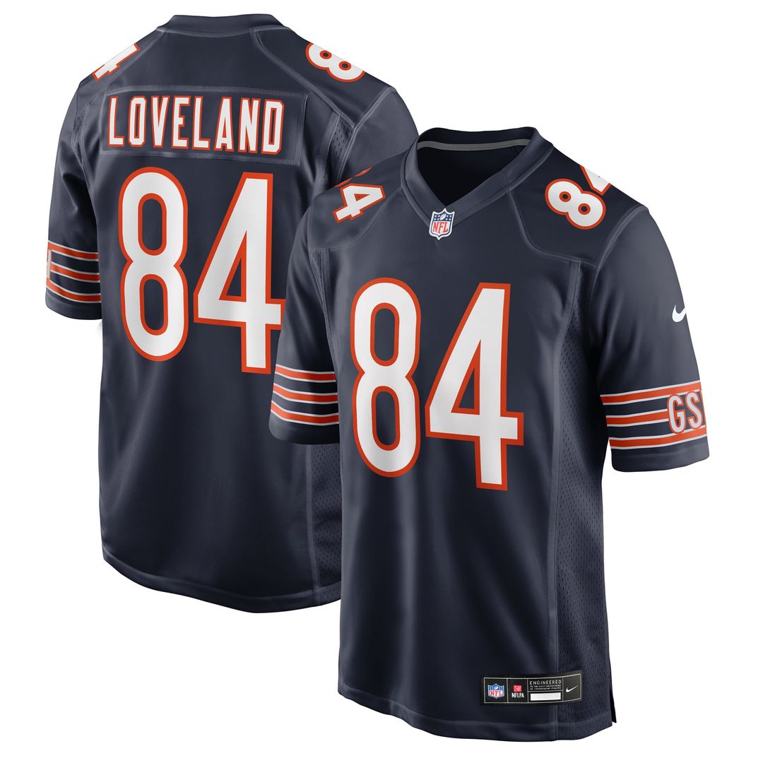 Chicago Bears Colston Loveland Nike Orange Alternate Game Player Jersey