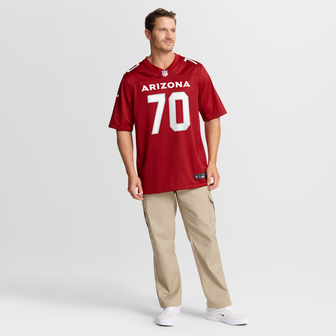 Arizona Cardinals Paris Johnson Jr. Nike Cardinal Game Jersey