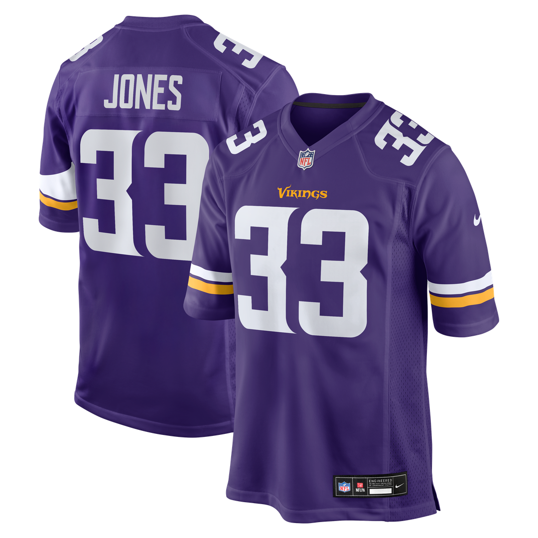 Minnesota Vikings Aaron Jones Nike Purple Game Player Jersey
