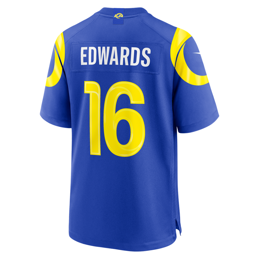Los Angeles Rams Tru Edwards Nike Royal Team Game Jersey