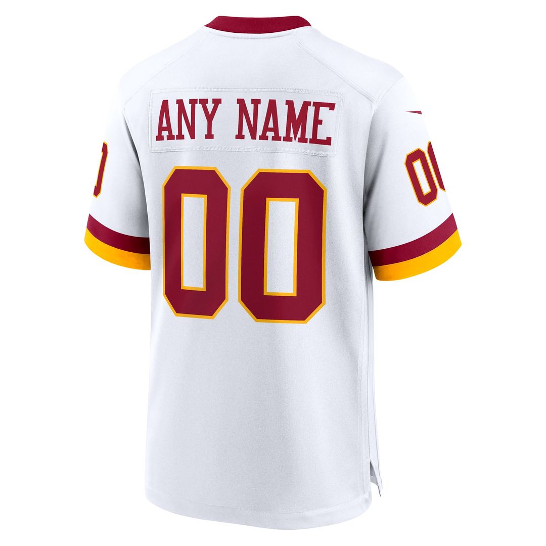 Washington Commanders Nike Black Hail Raiser Alternate Custom Game Jersey