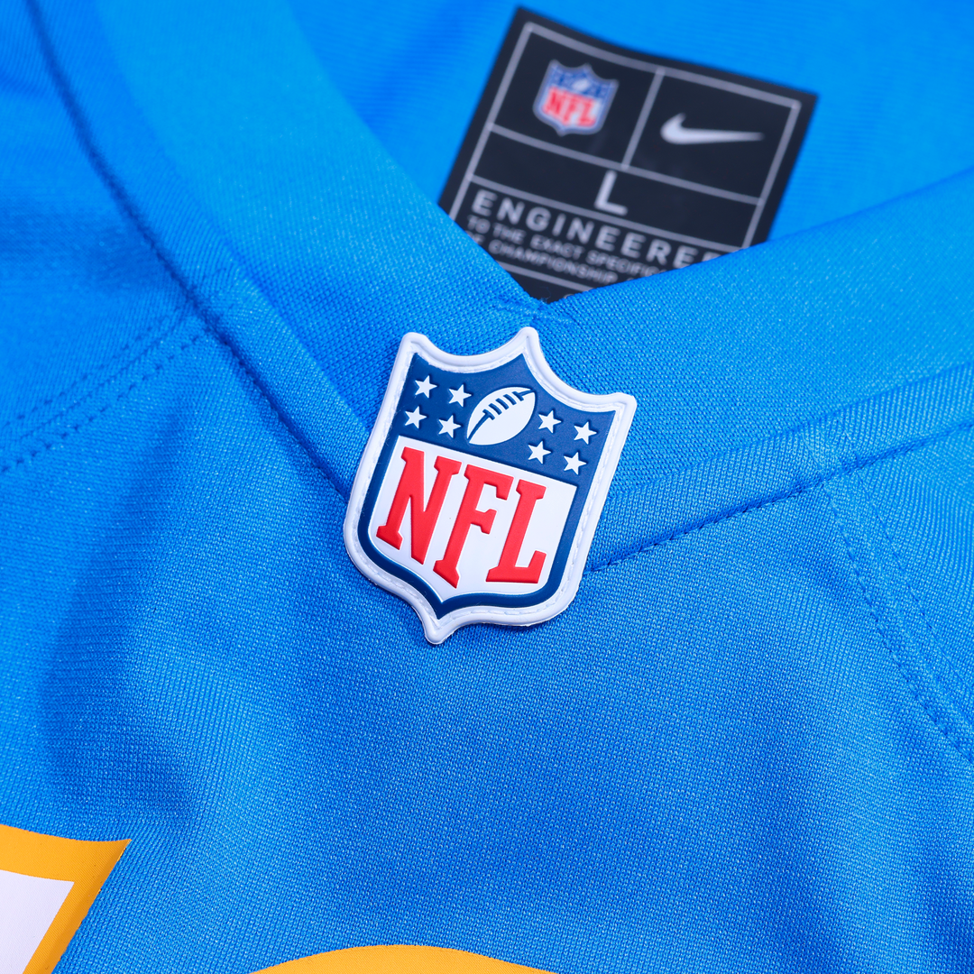 Los Angeles Chargers Keaton Mitchell Nike Powder Blue Team Game Jersey