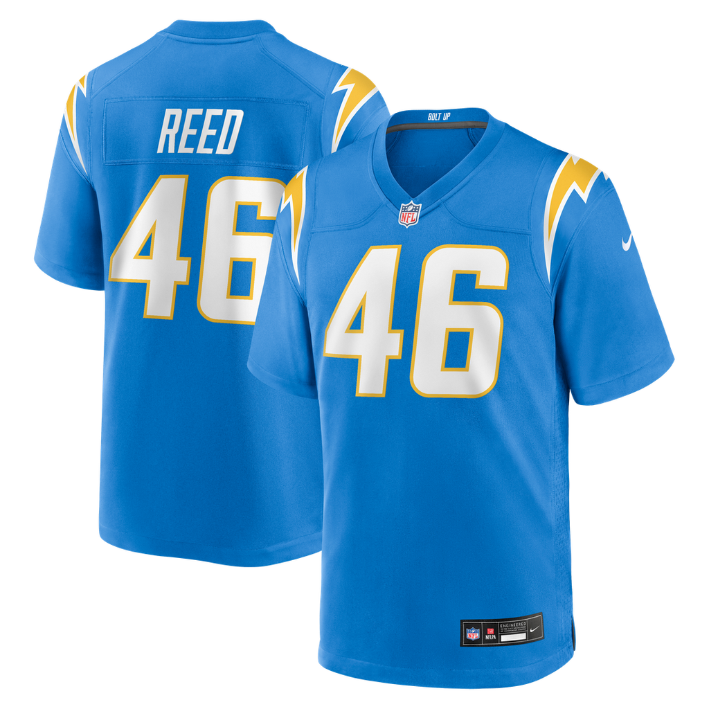 Los Angeles Chargers Nikko Reed Nike Powder Blue Team Game Jersey