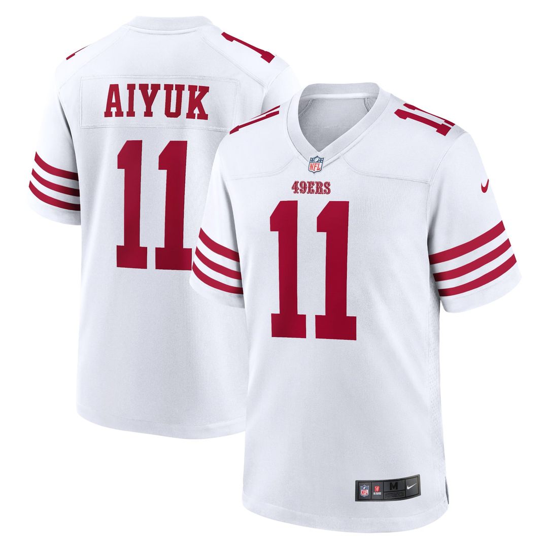 San Francisco 49ers Brandon Aiyuk Nike Scarlet Team Player Game Jersey
