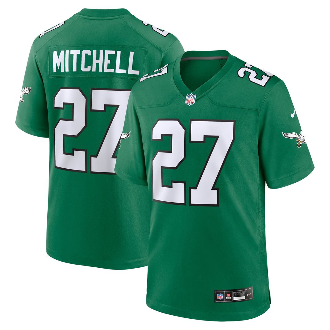 Philadelphia Eagles Quinyon Mitchell Nike Midnight Green Team Game Jersey