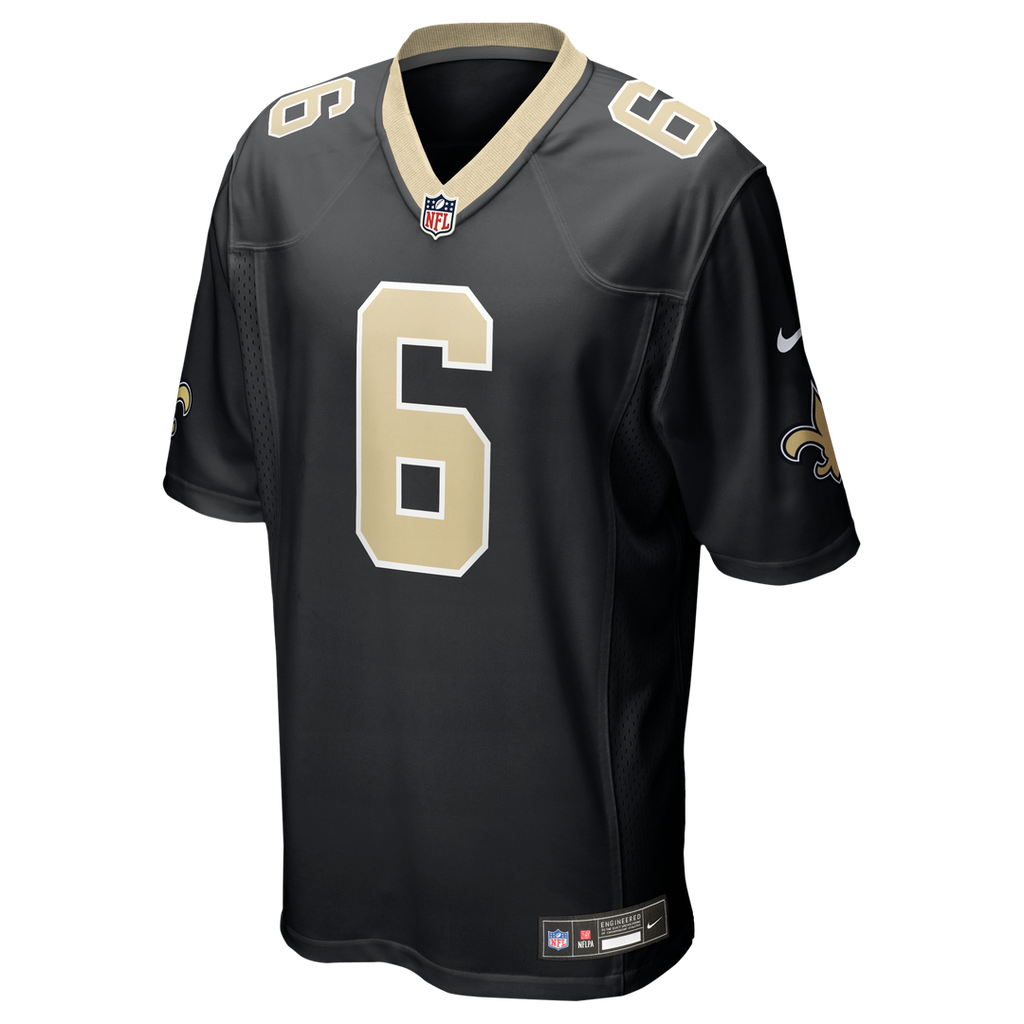 New Orleans Saints Tyler Shough Nike Gold Alternate Game Player Jersey