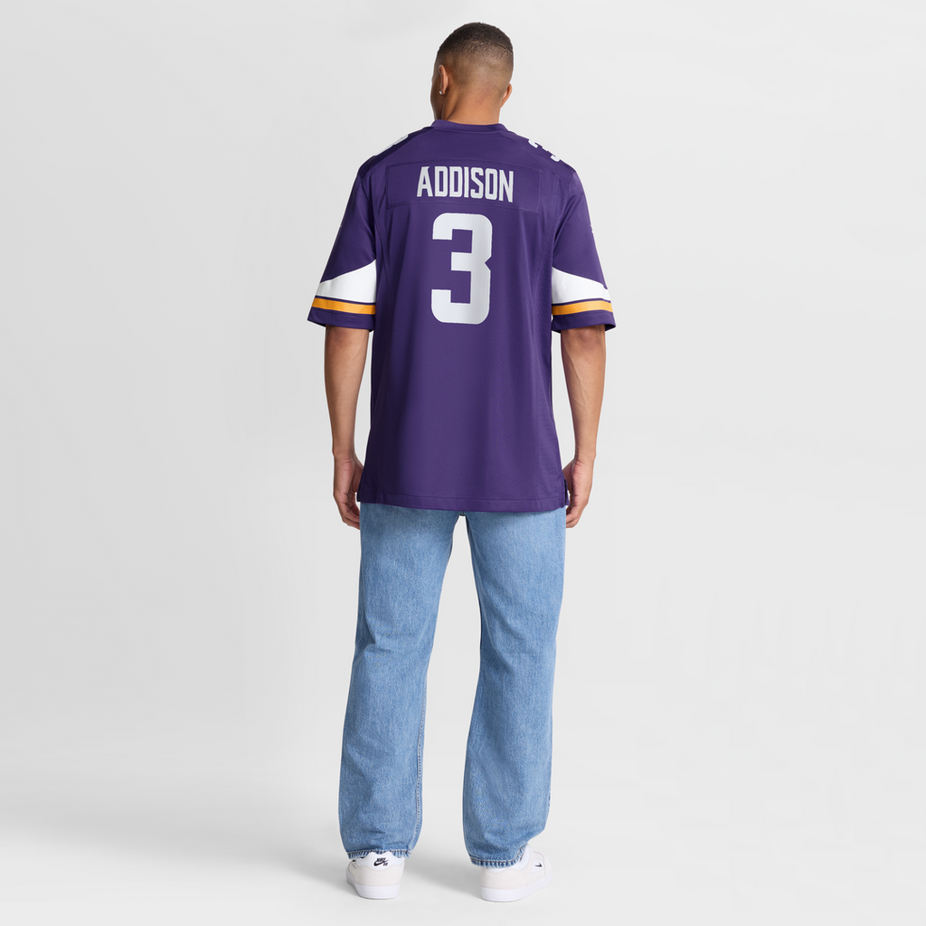 Minnesota Vikings Jordan Addison Nike White Alternate Game Player Jersey