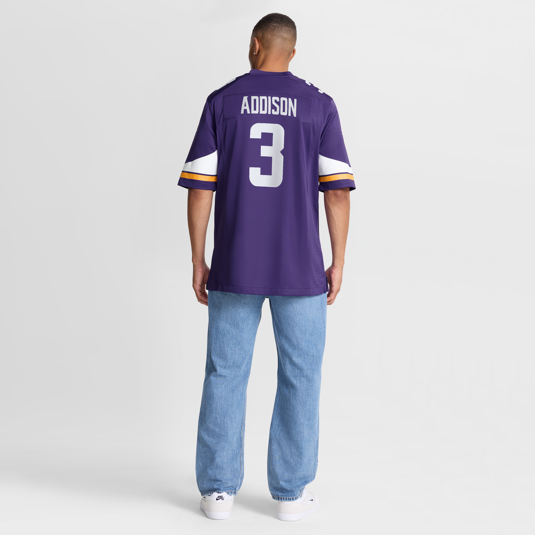 Minnesota Vikings Jordan Addison Nike White Alternate Game Player Jersey