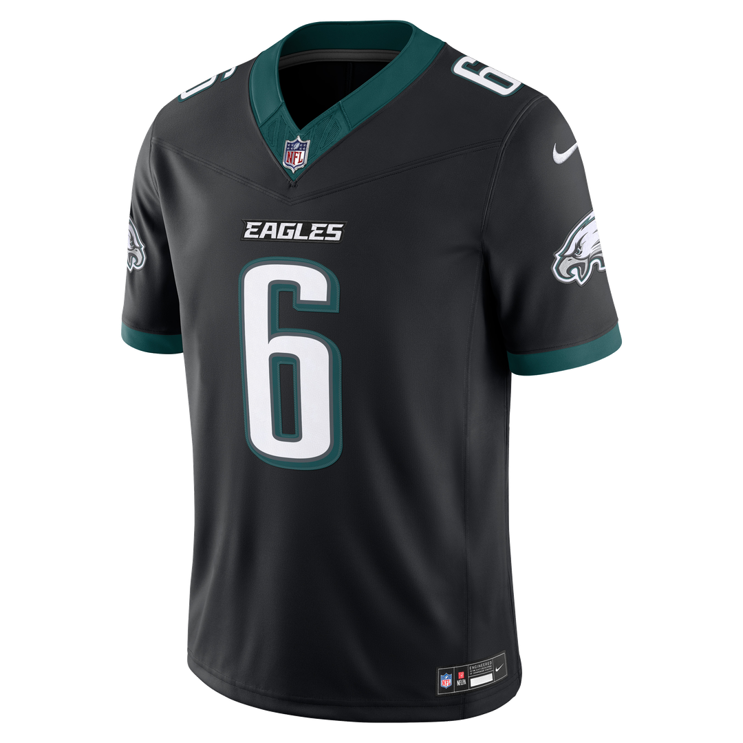 Philadelphia Eagles DeVonta Smith Nike Black Alternate Vapor F.U.S.E. Stitched Limited Jersey