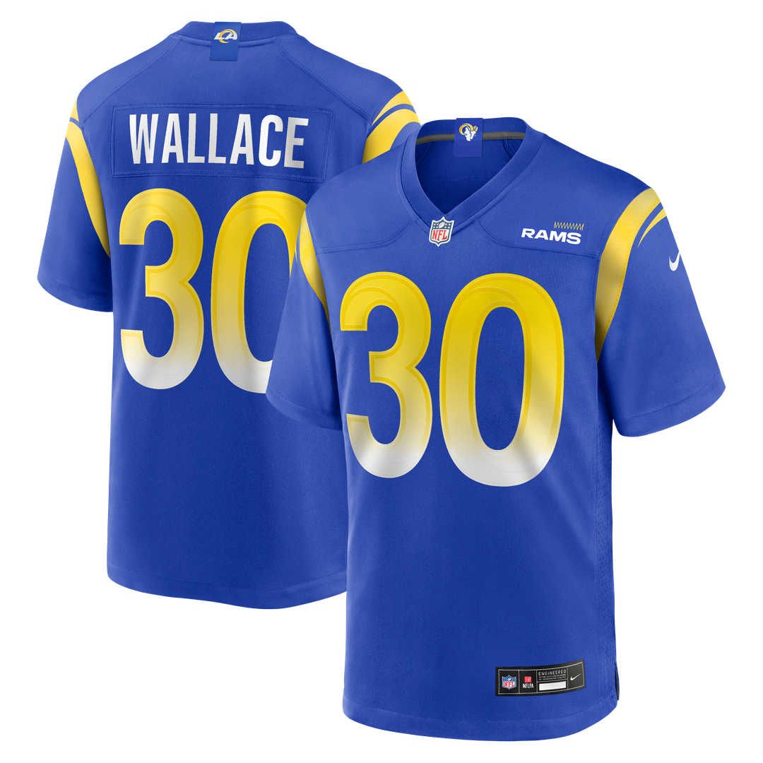 Los Angeles Rams Josh Wallace Nike Royal Game Jersey