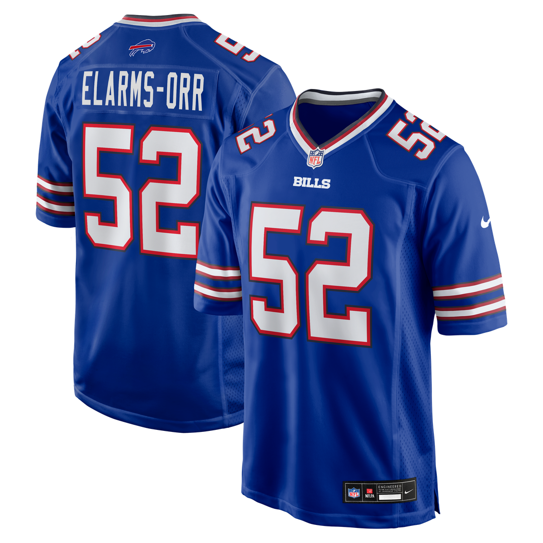 Buffalo Bills Kaleb Elarms-Orr Nike Royal Team Game Jersey