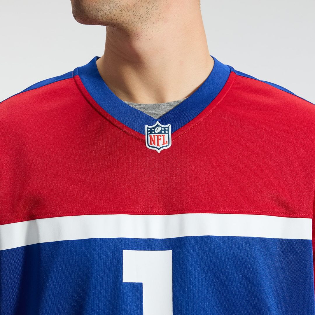 New York Giants Malik Nabers Nike Century Red Alternate Game Jersey