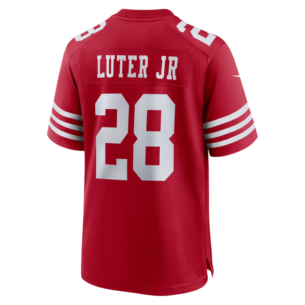 San Francisco 49ers Darrell Luter Jr. Nike Scarlet Game Jersey