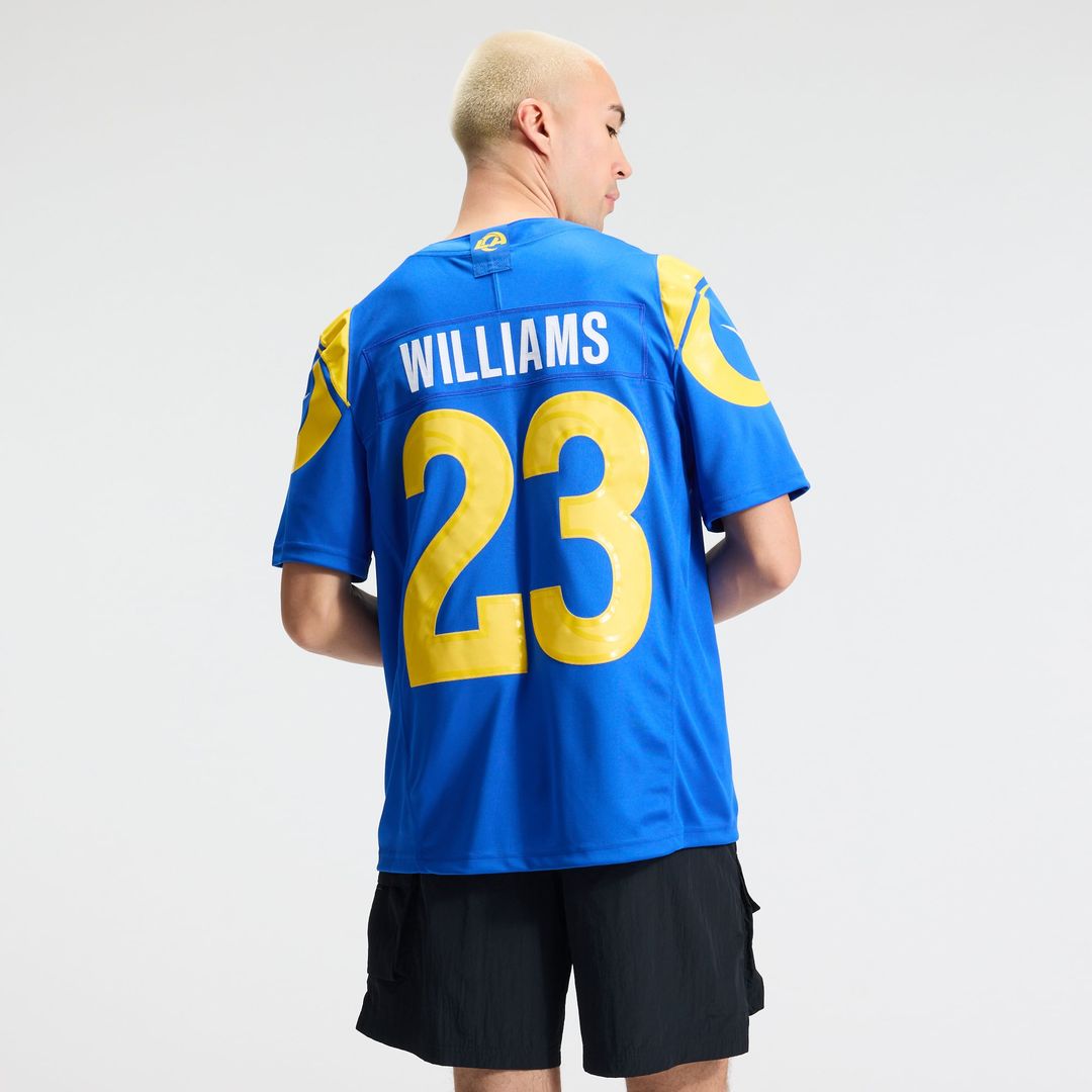 Los Angeles Rams Kyren Williams Nike White Vapor F.U.S.E. Stitched Limited Jersey