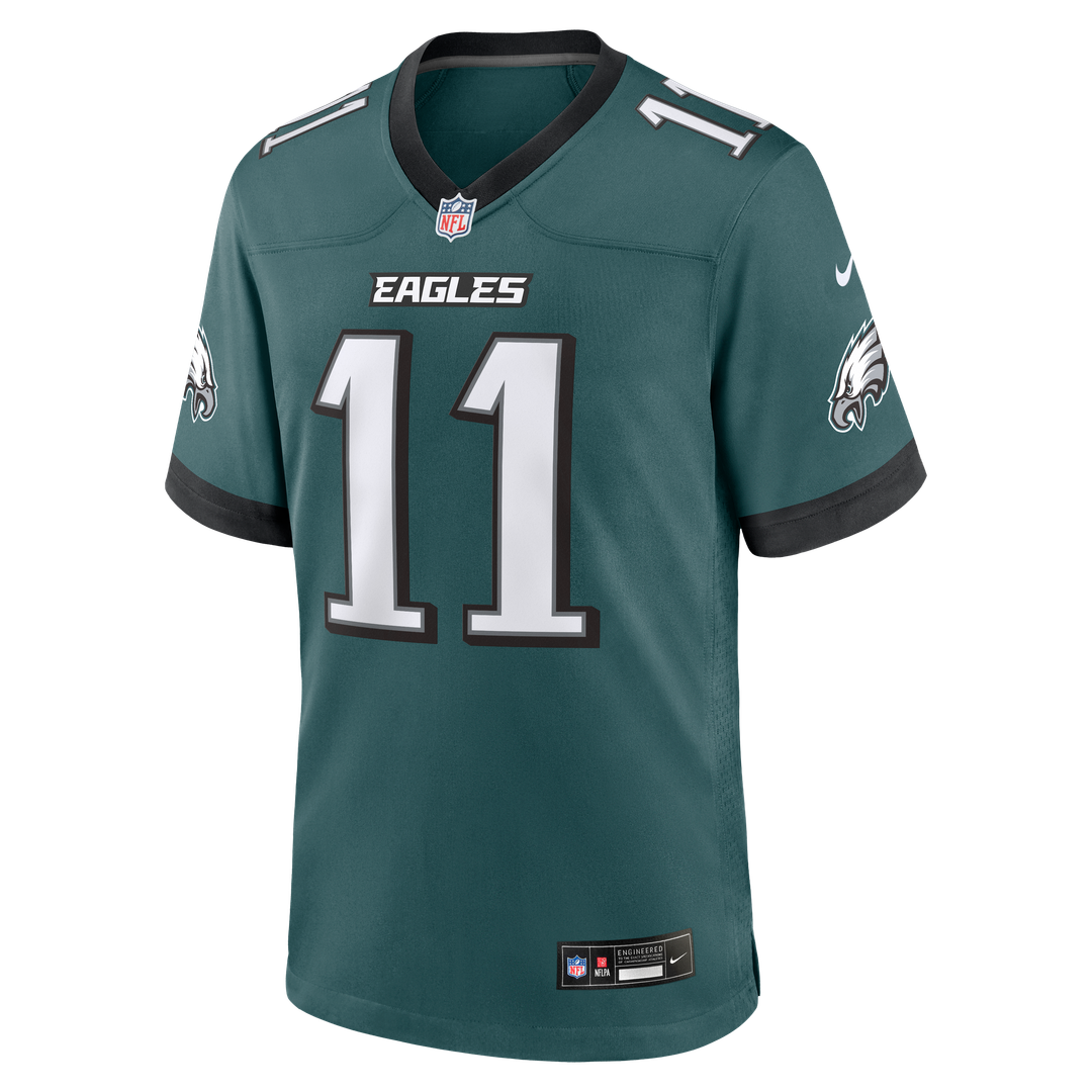 Philadelphia Eagles Jihaad Campbell Nike Midnight Green Team Game Jersey