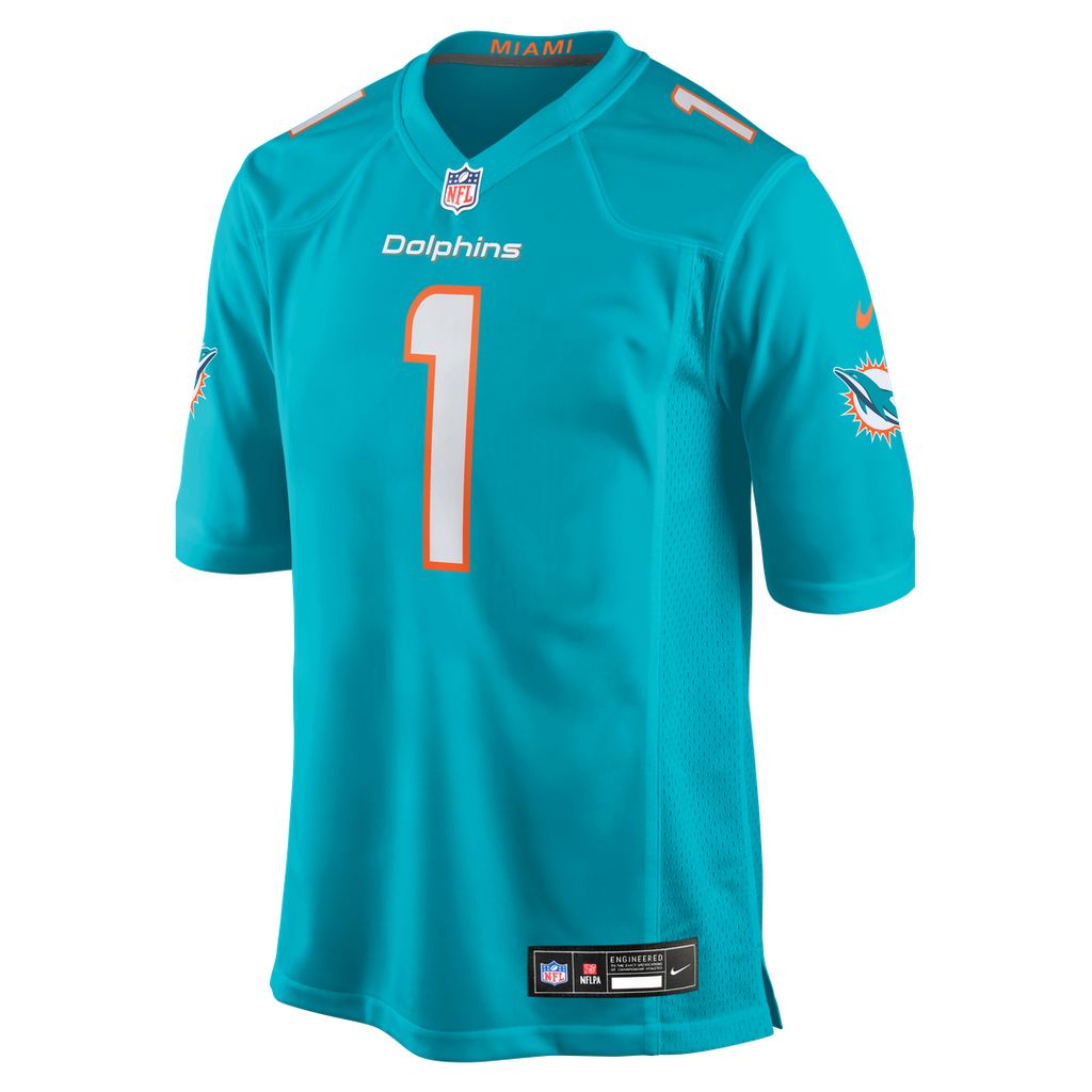 Miami Dolphins Chris Johnson Nike Aqua Team Game Jersey
