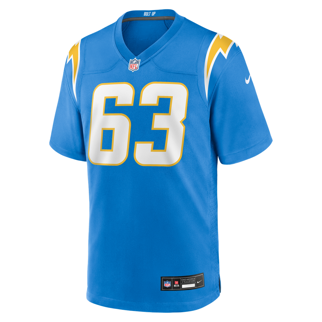 Los Angeles Chargers Tyler Biadasz Nike Powder Blue Team Game Jersey
