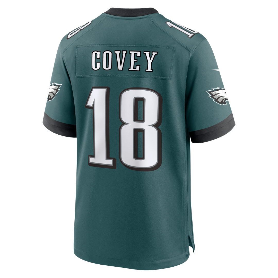 Philadelphia Eagles Britain Covey Nike Midnight Green Team Game Jersey